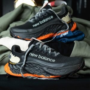 sports Trail Running Shoes – Fresh Foam X More V3 – Cushioned Sole – Sizes 41-45 – orange /Black