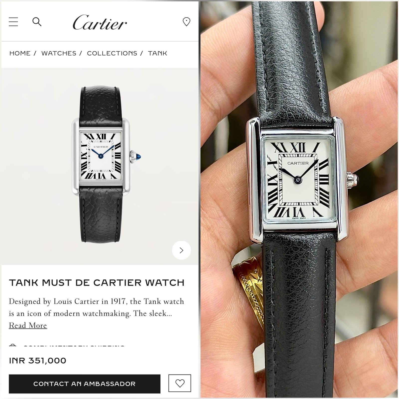 Cartier Tank Must de Watch for Women –Premium, Iconic Luxury