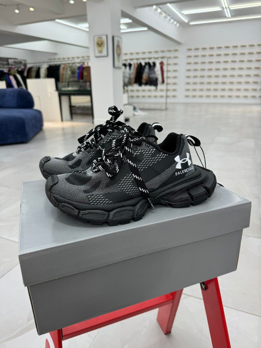 Balenciaga x Under Armour 3XL Knit Trainer Black – Premium