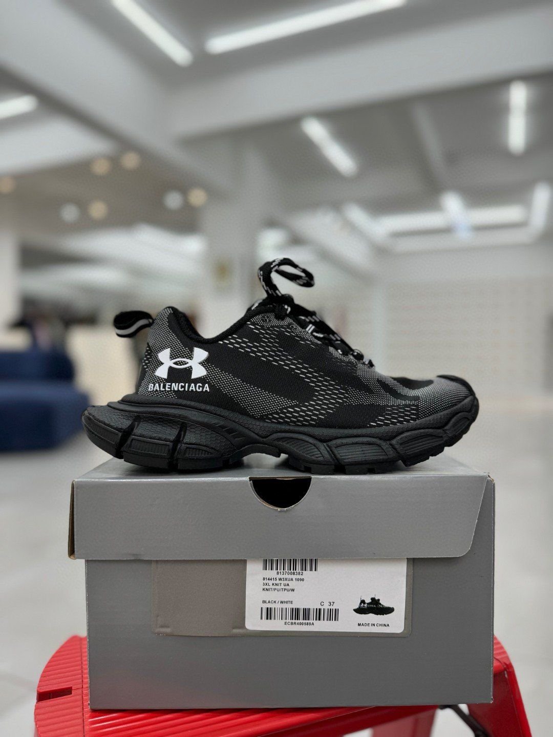 Balenciaga x Under Armour 3XL Knit Trainer Black – Premium