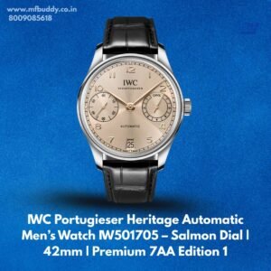 IWC Portugieser Heritage Automatic Men’s Watch IW501705 – Salmon Dial | 42mm | Premium 7AA Edition https://mfbuddy.co.in/