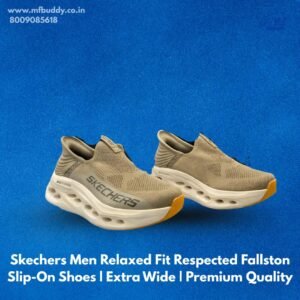Skechers Men Relaxed Fit Respected Fallston Slip-On Shoes | Extra Wide | Premium Quality https://mfbuddy.co.in/