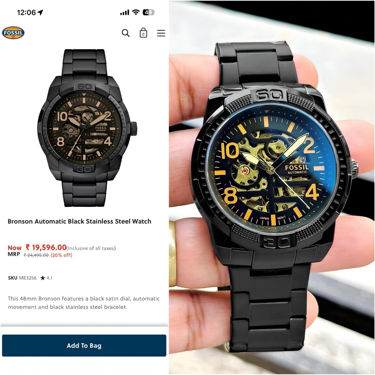 WhatsApp Image 2026-01-10 at 1.15.45 PM Fossil Bronson Automatic Men’s Watch 45mm https://mfbuddy.co.in/