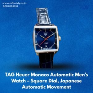 TAG Heuer Monaco Automatic Men’s Watch – Square Dial, Japanese Automatic Movement https://mfbuddy.co.in/