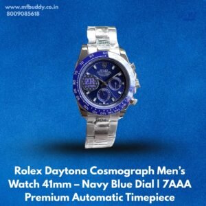 Rolex Daytona Cosmograph Men’s Watch 41mm – Navy Blue Dial | 7AAA Premium Automatic Timepiece https://mfbuddy.co.in/
